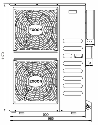 Напольно-потолочный кондиционер Excon CR-01-1622 фото #2