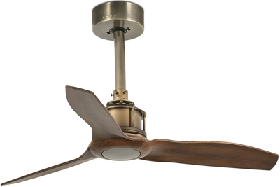 Вентилятор без подсветки Faro JUST FAN XS GOLD WOOD (33428)