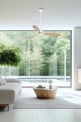 Вентилятор с подсветкой Faro POROS WHITE 15W LED 3000K (33524) фото #3
