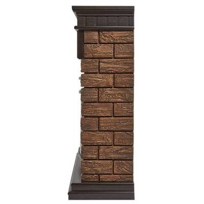 Широкий портал Firelight Bricks Wood 30 камень темный, шпон венге фото #5