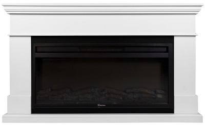 Линейный электрокамин Electrolux EFP/P-4220LS с порталом Firelight California 42, белый фото #8