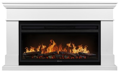 Линейный электрокамин Electrolux EFP/P-4220LS с порталом Firelight California 42, белый