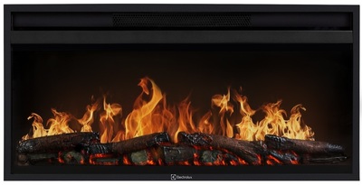 Линейный электрокамин Electrolux EFP/P-4220LS с порталом Firelight California 42, молочный фото #3
