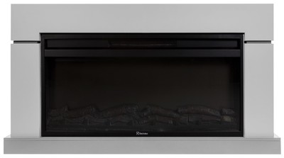 Линейный электрокамин Electrolux EFP/P-4220LS с порталом Firelight Lindos 42, светло-серый, р/в фото #6