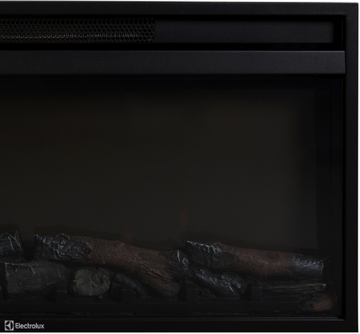 Электрокамин с широким очагом 2D Electrolux EFP/P-3620LS с порталом Firelight Porto 36 камень черный шпон венге фото #8