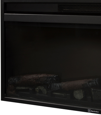 Электрокамин с широким очагом 2D Electrolux EFP/P-3620LS с порталом Firelight Porto 36 камень черный шпон венге фото #9