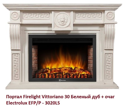 Широкий портал Firelight Vittoriano 30 Беленый дуб фото #2