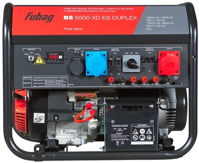 Бензиновый генератор Fubag BS 8500 XD ES DUPLEX фото #3