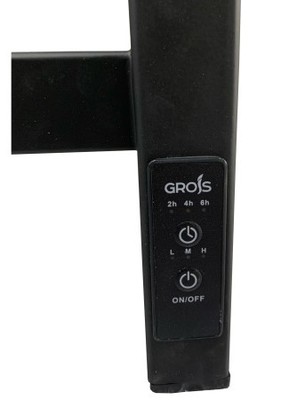 Электрический полотенцесушитель GROIS Bruno GR-122 500/800 П8 RAL9005 U фото #3