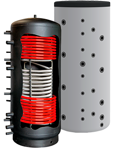 Бак-аккумулятор послойного нагрева  Galmet MULTI-INOX 600 (2 стал. теплообм.)