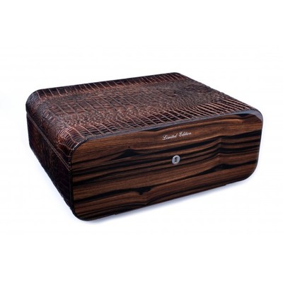 Настольный хьюмидор Gentili Croco Dark на 75 сигар Limited Edition SV75-Croco-Dark