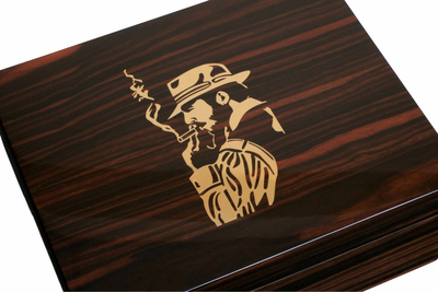 Настольный хьюмидор Gentili Fumatore Dorato на 50 сигар, Эбеновое дерево SV50-Ebony-Smoker-Gold фото #7