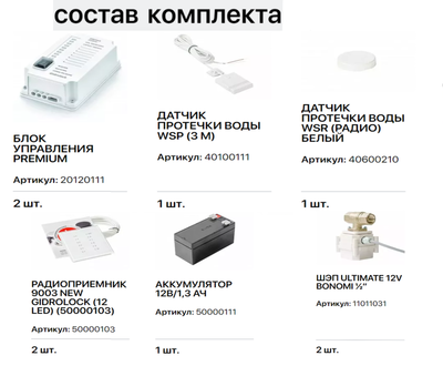 Комплект Gidrolock Premium RADIO BONOMI 1/2 фото #2