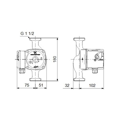 Насос для отопления Grundfos UPS25-60 N 180 1x230V 50Hz 9H фото #2
