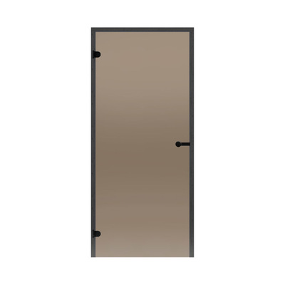 Двери стеклянные HARVIA 7/19 Black Line коробка сосна, бронза D71901BL