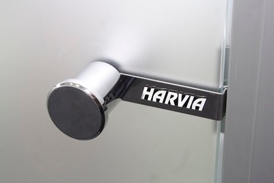 Двери стеклянные HARVIA 7/19 коробка алюминий, стекло сатин DA71905 фото #2