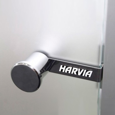 Двери стеклянные HARVIA 7/19 коробка ольха, сатин D71905L фото #2