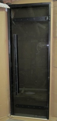 Двери стеклянные HARVIA LEGEND 8/19 черная коробка сосна, бронза D81901МL фото #4