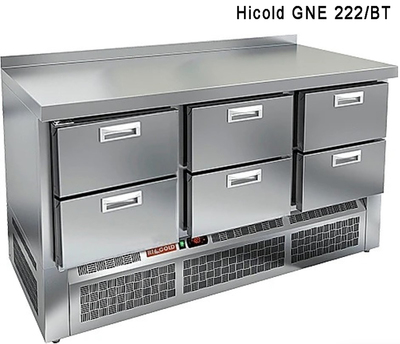Морозильный стол Hicold GNE 111/BT фото #5