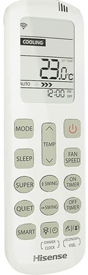 Кондиционер Hisense Zoom AS-24UW4RBTKB00 WI-FI фото #3