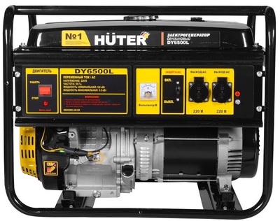 Бензиновый генератор Huter DY6500L фото #4