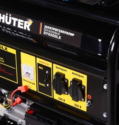 Бензиновый генератор Huter DY6500LX-электростартер фото #10