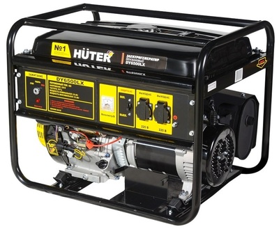 Бензиновый генератор Huter DY6500LX-электростартер