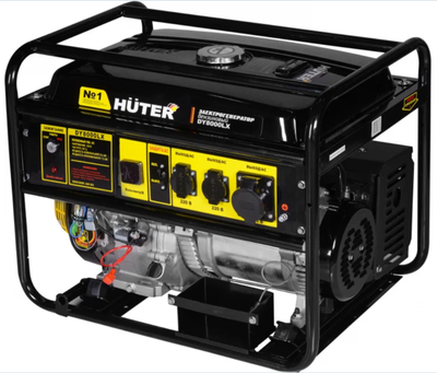 Бензиновый генератор Huter DY8000LX-3