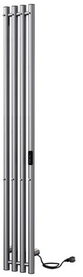 Электрический полотенцесушитель INDIGO Style 4 (el) 120/18 Graphite Metallic