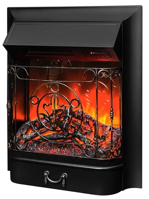 Электрокамин с классическим очагом 2D InterFlame Джойс белый с очагом Majestic LUX/BLACK фото #10