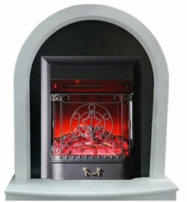 Электрокамин с классическим очагом 2D InterFlame Джойс белый с очагом Majestic LUX/BLACK