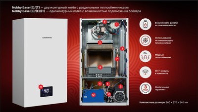 Настенный газовый котел Kentatsu NOBBY BASE (E)/(Т) 24-2CS фото #7