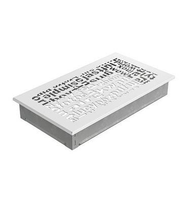 Вентиляционная решетка для камина Kratki 17x30 ABC белая 30ABC/B фото #5