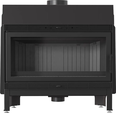 Фронтальная дровяная топка Kratki Blanka 910, черная футеровка