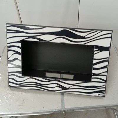 Уцененный настенный биокамин Kratki DELTA ZEBRA(400*600), TUV уцененный фото #2