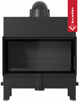 Фронтальная дровяная топка Kratki FLOKI/L, черная футеровка PRO фото #2