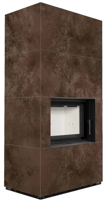 Готовый дровяной каминокомплект Kratki FLOKI PRO OXIDE MORO