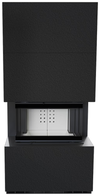 Готовый дровяной каминокомплект Kratki Home Easy Box Zimbabwe Nero с топкой NBC фото #2