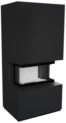 Готовый дровяной каминокомплект Kratki Home Easy Box Zimbabwe Nero с топкой NBC
