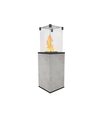 Газовый уличный обогреватель мощностью 8-10 кВт Kratki PATIO/MINI/G31/37MBAR/Q/O/G - OXIDE GRIGIO с пультом ДУ фото #5