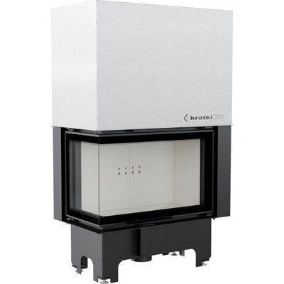 Угловая левая дровяная топка Kratki VNL/810/410