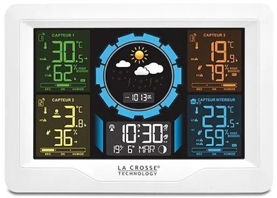 Цифровая метеостанция с радиодатчиком La Crosse WS6304-WHI фото #2