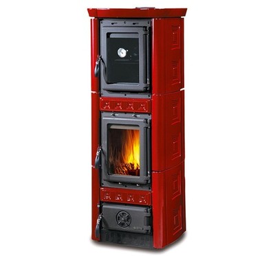 Дровяная печь La Nordica Gaia Forno BO (бордовый)