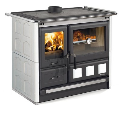 Дровяная печь La Nordica ROSA XXL MAIOLICA BIN (белый)