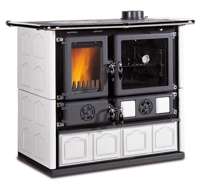 Дровяная печь La Nordica Rosa 4.0 Maiolica BIN (белый)