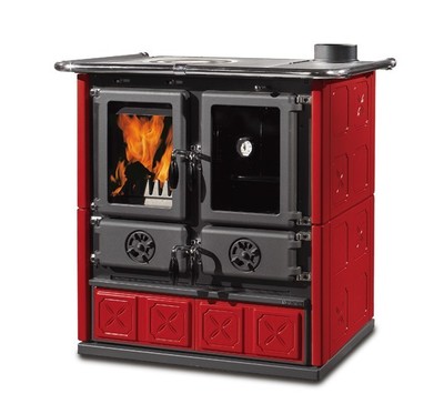 Дровяная печь La Nordica Rosetta BII- Maiolica BO (бордовый)