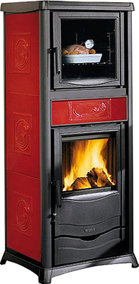 Дровяная печь La Nordica TERMOROSELLA PLUS FORNO DSA 4,0 LIBERTY BORDEAUX (бордовый)