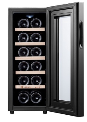 Отдельностоящий винный шкаф 12-21 бутылка Libhof AP-12 black фото #2