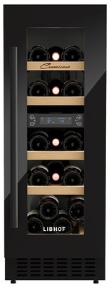 Встраиваемый винный шкаф 12-21 бутылка Libhof CXD-16 Black фото #2