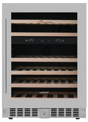 Встраиваемый винный шкаф 22-50 бутылок Libhof CXD-46 Silver фото #8